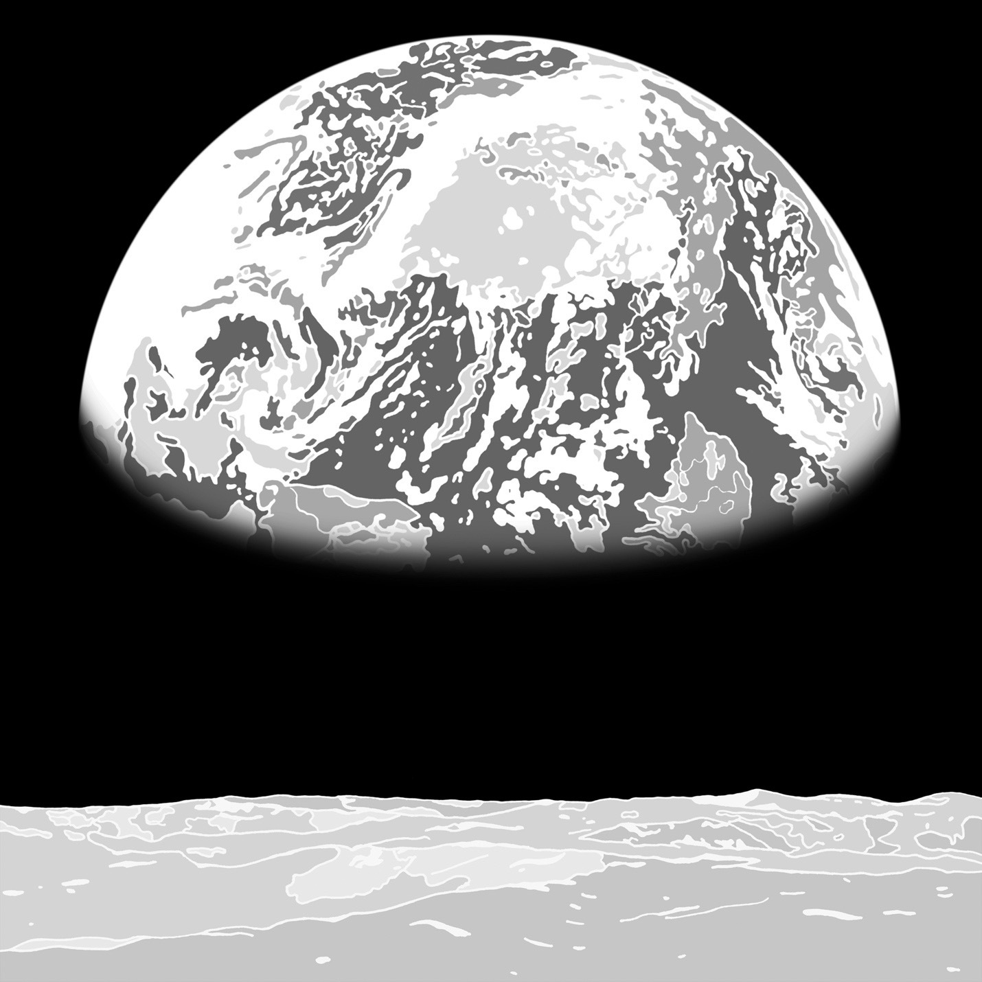 earth moon space nasa